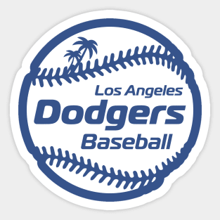 Dodgers 80s Retro Ball Sticker